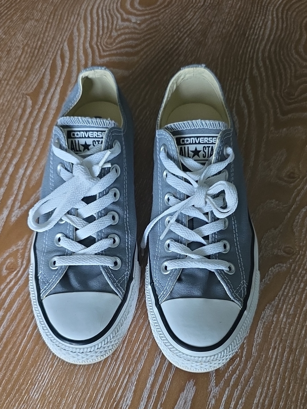 Converse All Star Low Top Sneakers - Grey & White